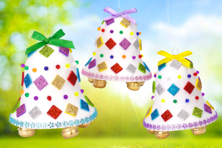 Bricolage Paques Enfant Cloche - Activités manuelles Pâques – 10doigts.fr