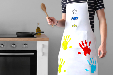 Tablier en coton avec poche - Coton, lin - Textiles – 10doigts.fr