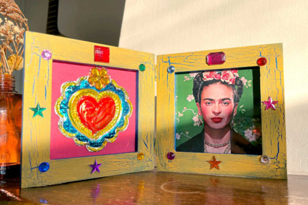 cadre frida khalo - Cadres photos en bois – 10doigts.fr