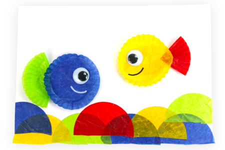 caissette poisson - Accessoires en papier – 10doigts.fr
