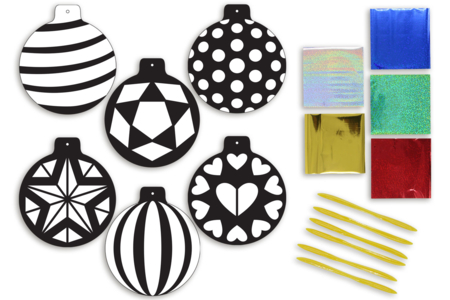 carte boules de noel - Kits créatifs de Noël – 10doigts.fr