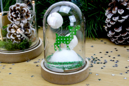 cloche renne de noël - Déco en bois peints – 10doigts.fr