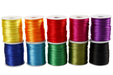cordons en satin couleur vive - Cordon queue de rat – 10doigts.fr