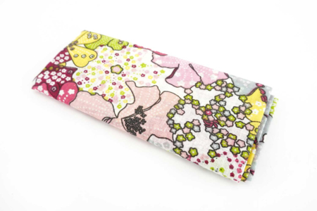 coupon tissu coton fleurs roses - Coupons de tissus – 10doigts.fr