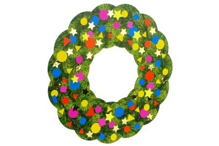 couronne papier effet réaliste - Couronnes de Noël – 10doigts.fr