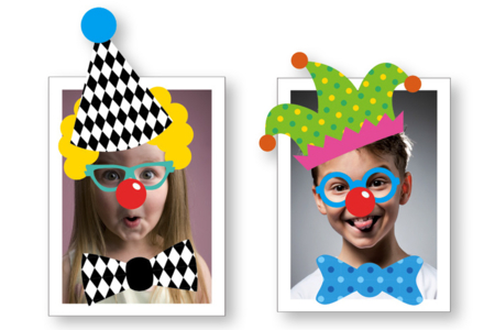 Crazy Clown Stickers  - Stickers Fantaisies – 10doigts.fr