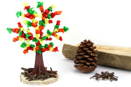 Rondins de bois - Ø 8 à 11 cm - Décors nature – 10doigts.fr