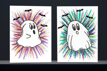 fantôme activité facile halloween enfants - Activités manuelles Halloween – 10doigts.fr