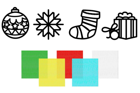 formes de noel attrape soleil - Décors de fenêtres Noël – 10doigts.fr