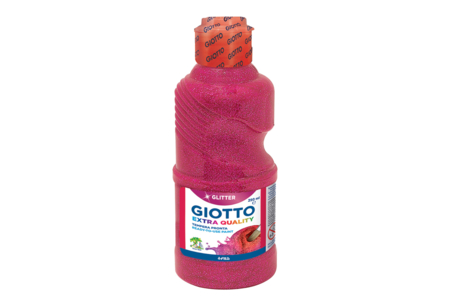 Gouache pailletée Giotto magenta (rouge primaire) - - Peinture gouache liquide – 10doigts.fr
