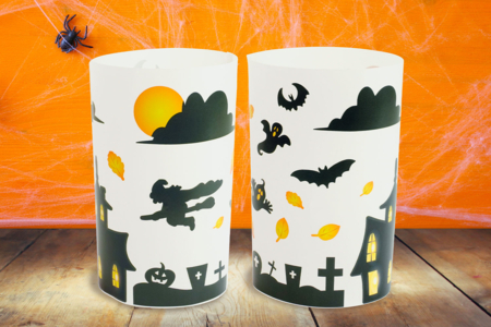 kit photophores d'halloween - Kits créatifs Halloween – 10doigts.fr