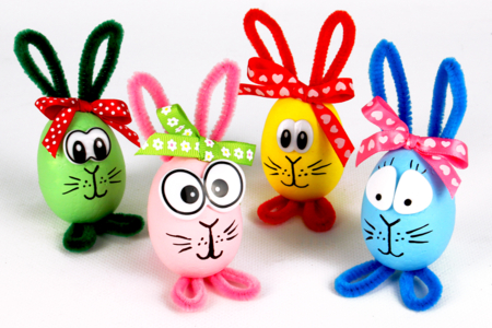 lapin paque senfants facile rigolo activité - Activités manuelles Pâques – 10doigts.fr