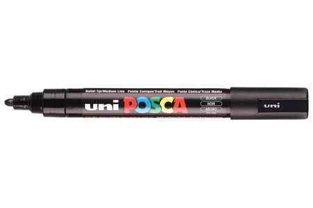 Marqueur Posca PC5M NOIR - Marqueur POSCA – 10doigts.fr