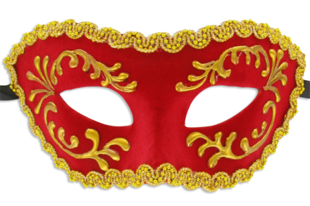 masque vénitien rouge - Masques de Carnaval – 10doigts.fr