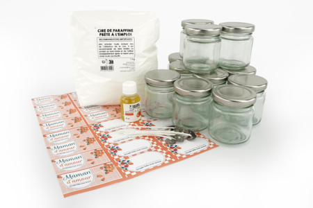 materiel Kit de 12 bougies parfumées - Livres Bougies – 10doigts.fr