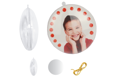 médaillon en plastique - Plastique Transparent – 10doigts.fr
