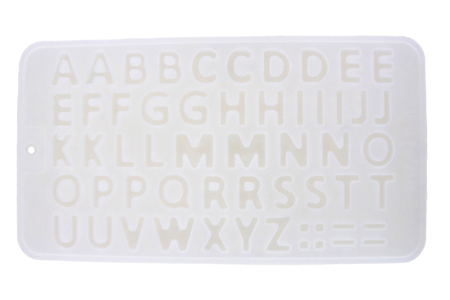 moule silicone alphabet résine DIY - Moules pour plâtre, savon, béton ... – 10doigts.fr