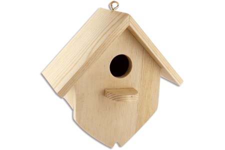 Nichoir en bois, à à suspendre - Activités manuelles objets décorés – 10doigts.fr