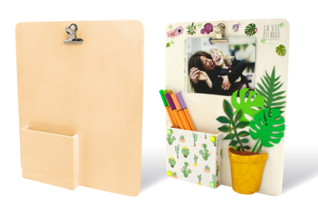 organiseur de bureau en bois - Objets pour le bureau – 10doigts.fr
