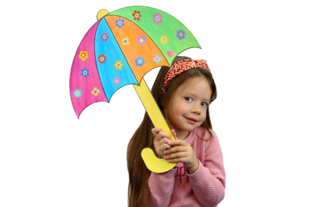 parapluie à colorier - Coloriage – 10doigts.fr