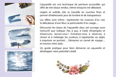 pas à pas aquarelle - Livres de coloriage et dessins – 10doigts.fr