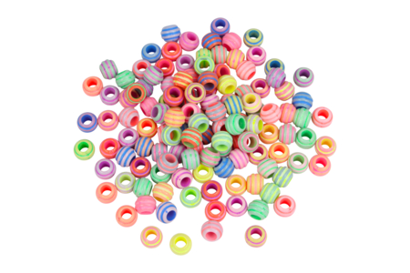Perles abeilles Ø 1 cm - Trou large - Perles Acrylique – 10doigts.fr