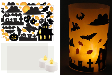 photphores halloween en papier - Kits créatifs Halloween – 10doigts.fr