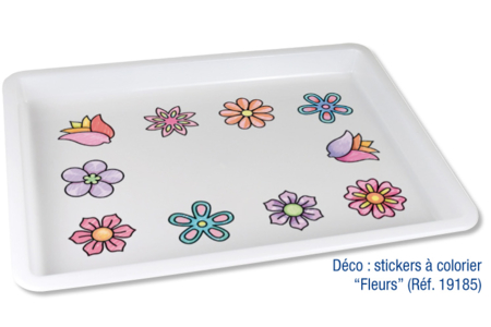 Plateau en PVC blanc - Outils et colles - Construction et Maquette – 10doigts.fr