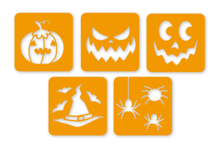 pochoirs halloween - Pochoirs fêtes – 10doigts.fr