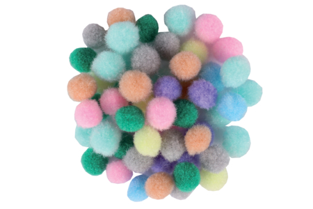 pompons couleurs pastels - Pompons – 10doigts.fr