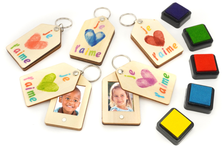 porte clé cadeau enfants DIY - Activités manuelles fête des mères – 10doigts.fr