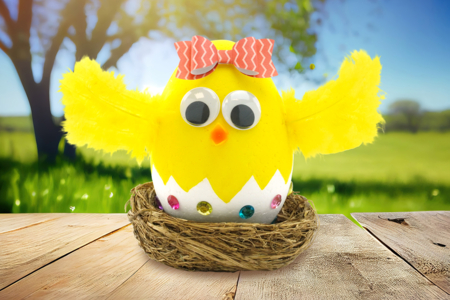 poussin pâques activité enfant DIY - Activités manuelles Pâques – 10doigts.fr