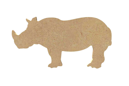 rhinocéros en bois - Animaux en bois – 10doigts.fr