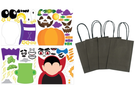 sacs firandises personnages d'halloween - Sacs à bonbons Halloween – 10doigts.fr