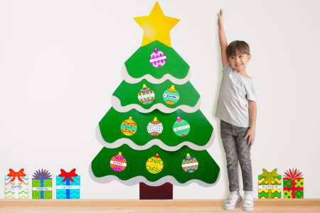 sapin géant en papier carton - Kits créatifs de Noël – 10doigts.fr