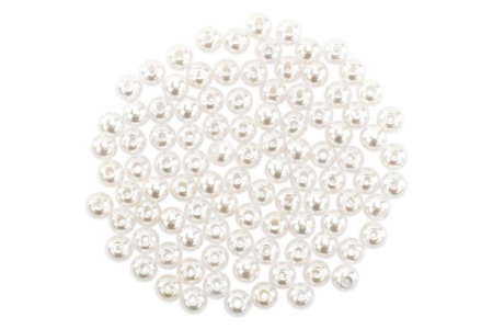 Set de 100 perles rondes nacrées - Perles Nacrées – 10doigts.fr
