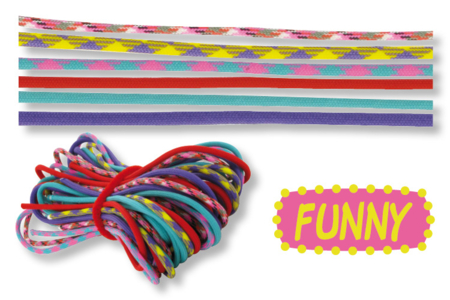 Set de 6 paracordes Ø 4 mm x 2,60 m "FUNNY" - Jeu de ficelle – 10doigts.fr