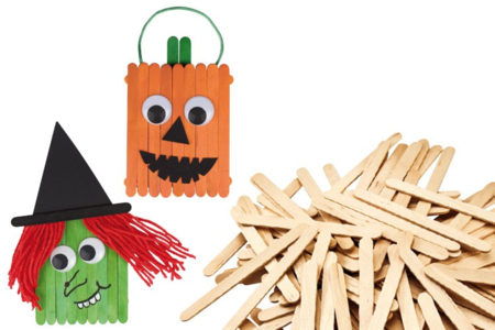 sorcière en bâtons d'esquimaux - Accessoires en bois – 10doigts.fr