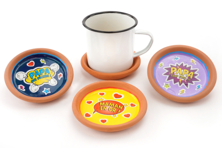 sous tasse cadeau fête des mères - Activités manuelles fête des mères – 10doigts.fr