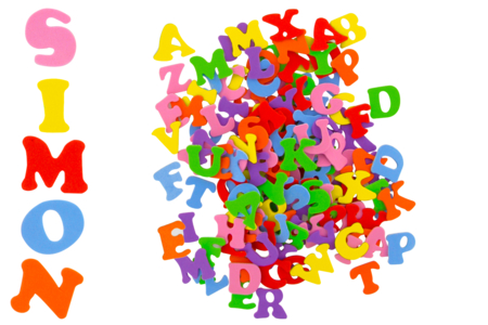 stickers lettres majuscules - Gommettes Alphabet, messages – 10doigts.fr
