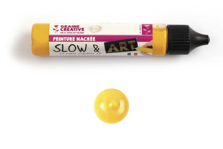 stylo 3 d jaune - Peinture à relief – 10doigts.fr