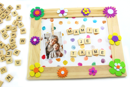Tableau Fete Grands-Meres Scrabble - Activités manuelles fête des mères – 10doigts.fr