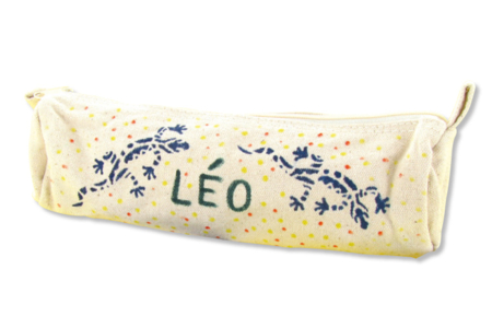 Trousse en coton naturel avec fermeture zippée  - Activités manuelles objets décorés – 10doigts.fr