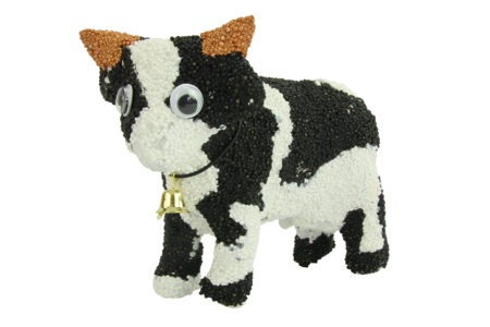 vache en papier maché - Animaux en carton – 10doigts.fr