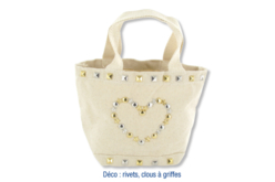 Mini Sac en coton écru - Coton, lin - Textiles - 10doigts.fr