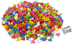 Kit de 15 à 20 bracelets techno - Perles enfant - 10doigts.fr
