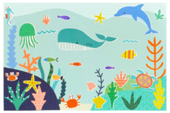 Affiche mer gommettes - Kits créatifs gommettes - 10doigts.fr