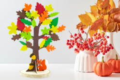 Arbre aux couleurs de l'automne - Stickers en mousse - 10doigts.fr - 2
