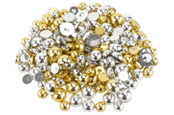 Cabochons doré et argenté - Cabochons - 10doigts.fr