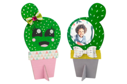 Cactus à offrir - Silhouettes en bois - 10doigts.fr - 2
